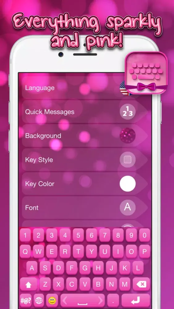 Girly Keyboard Themes Screenshots