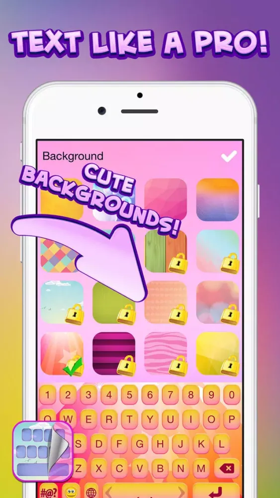 Cute Fonts and Emoticons – Rainbow Keyboard Skins With Color.ful Themes to Pimp Your Text.s应用截图