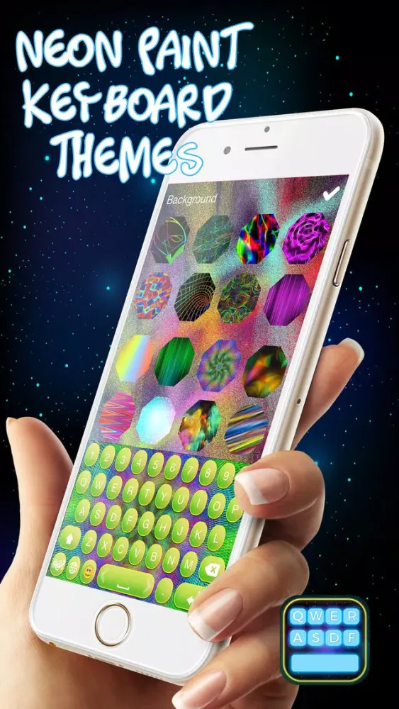 Neon Paint Keyboard Themes سکرین شاٹس