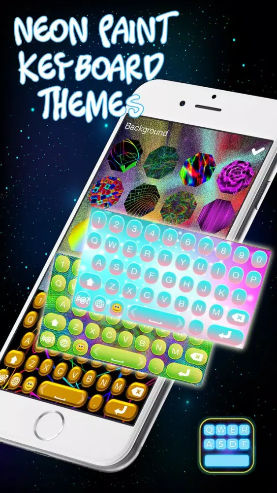 Neon Paint Keyboard Themes سکرین شاٹس