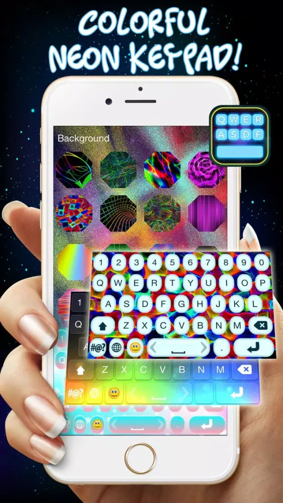 Neon Paint Keyboard Themes سکرین شاٹس