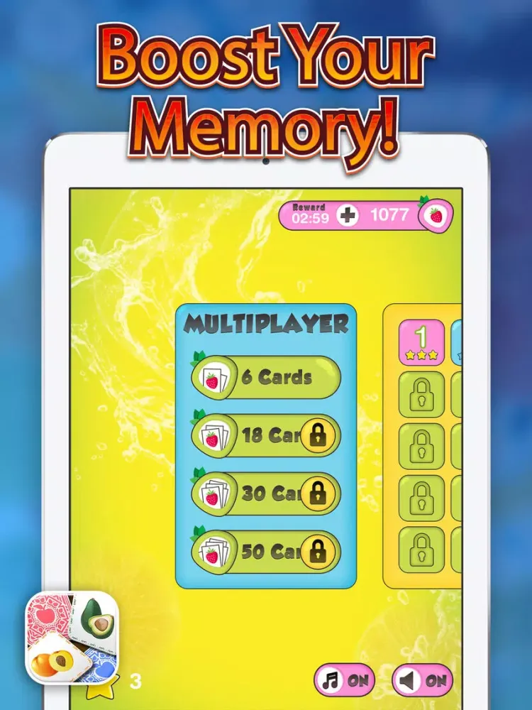 Fruit Mania Memory Game – Education.al Flash Card Matches for Kid.s iPad  Screenshots