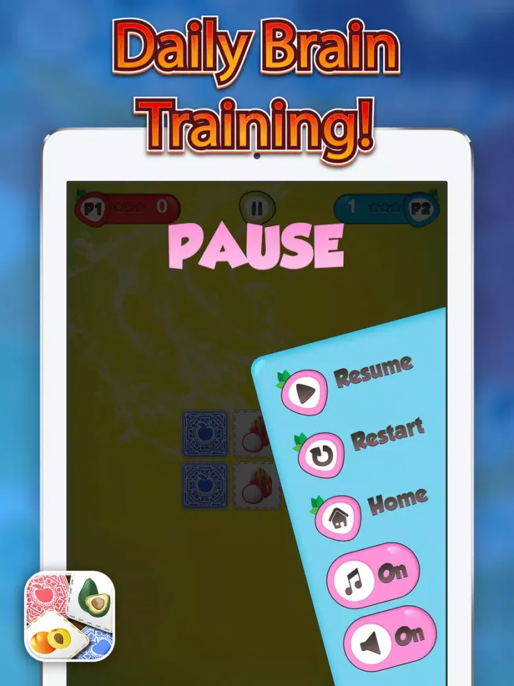 Fruit Mania Memory Game – Education.al Flash Card Matches for Kid.s iPad  Screenshots