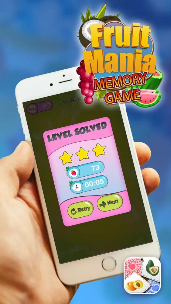 Fruit Mania Memory Game – Education.al Flash Card Matches for Kid.s Screenshots