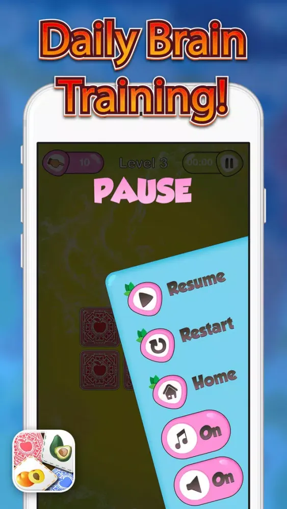 Fruit Mania Memory Game – Education.al Flash Card Matches for Kid.s Screenshots