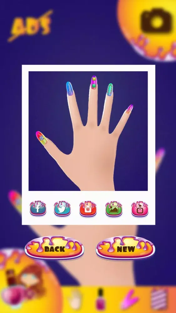 Zrzuty ekranu Cute Nail Design for Girls – Virtual Beauty Salon with Pretty Manicure Makeover Ideas