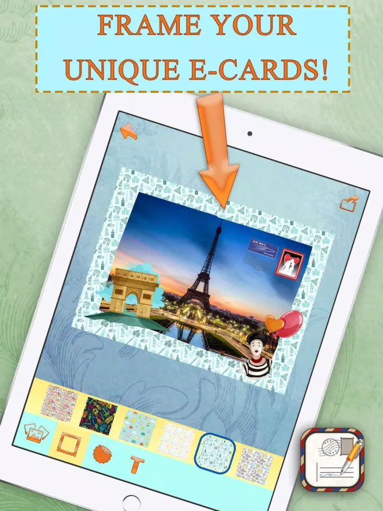 Capturas de pantalla de PostcardS Maker Free – Travel and Send Beautiful Photo Cards From All World Capital Cities iPad 