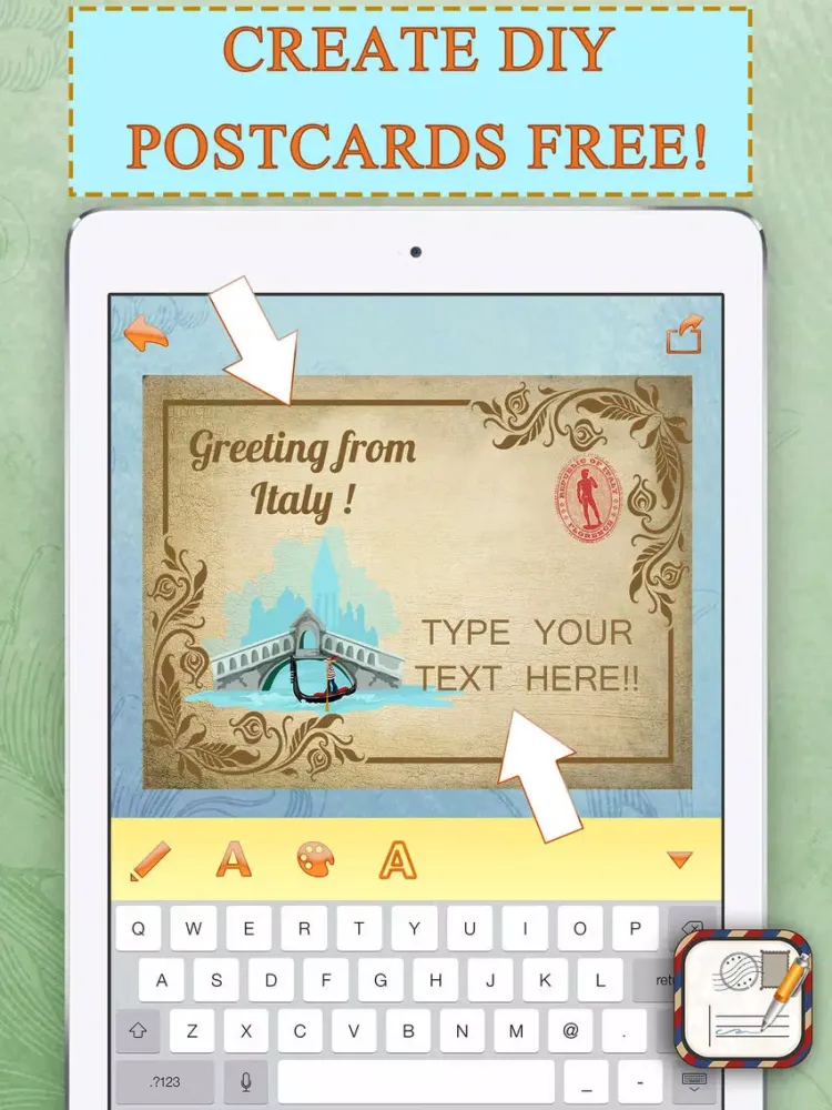 Capturas de pantalla de PostcardS Maker Free – Travel and Send Beautiful Photo Cards From All World Capital Cities iPad 