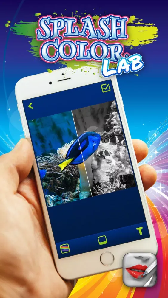 Capturas de pantalla de Splash Color Lab – Edit Pictures with Gray-Scale Recolor Tool and Retouch Photo.s