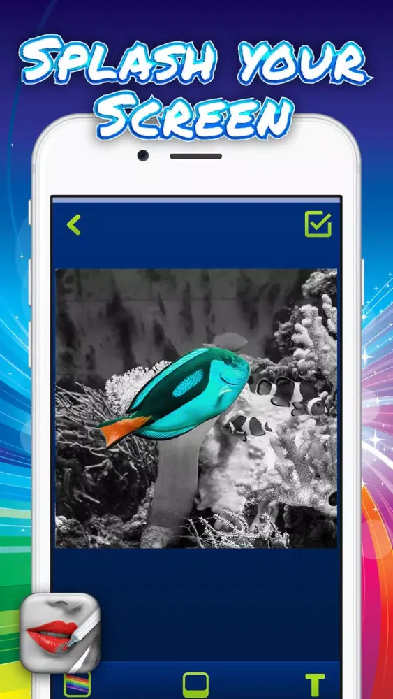 Capturas de pantalla de Splash Color Lab – Edit Pictures with Gray-Scale Recolor Tool and Retouch Photo.s