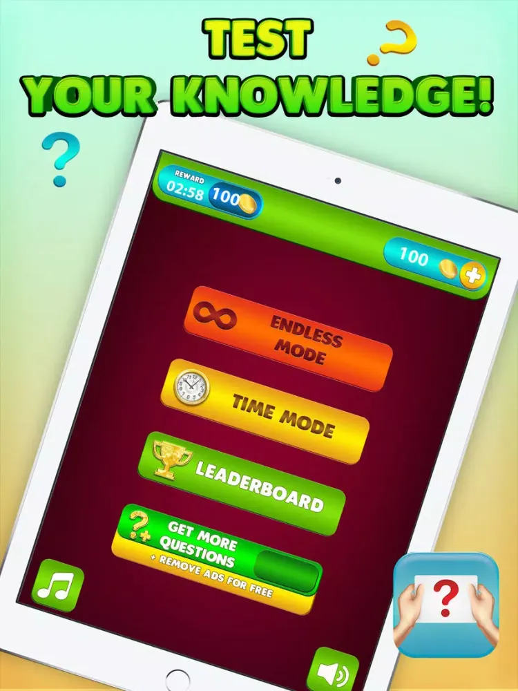 Tangkapan skrin Popular Quiz Game iPad 