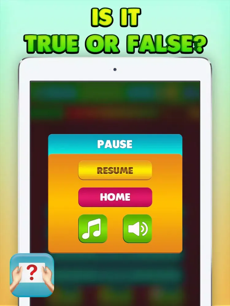 Tangkapan skrin Popular Quiz Game iPad 