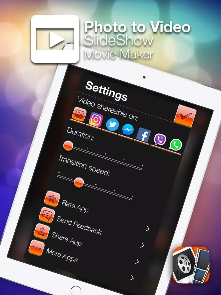 Photo to Video – SlideShow Movie Maker iPad Screenshots