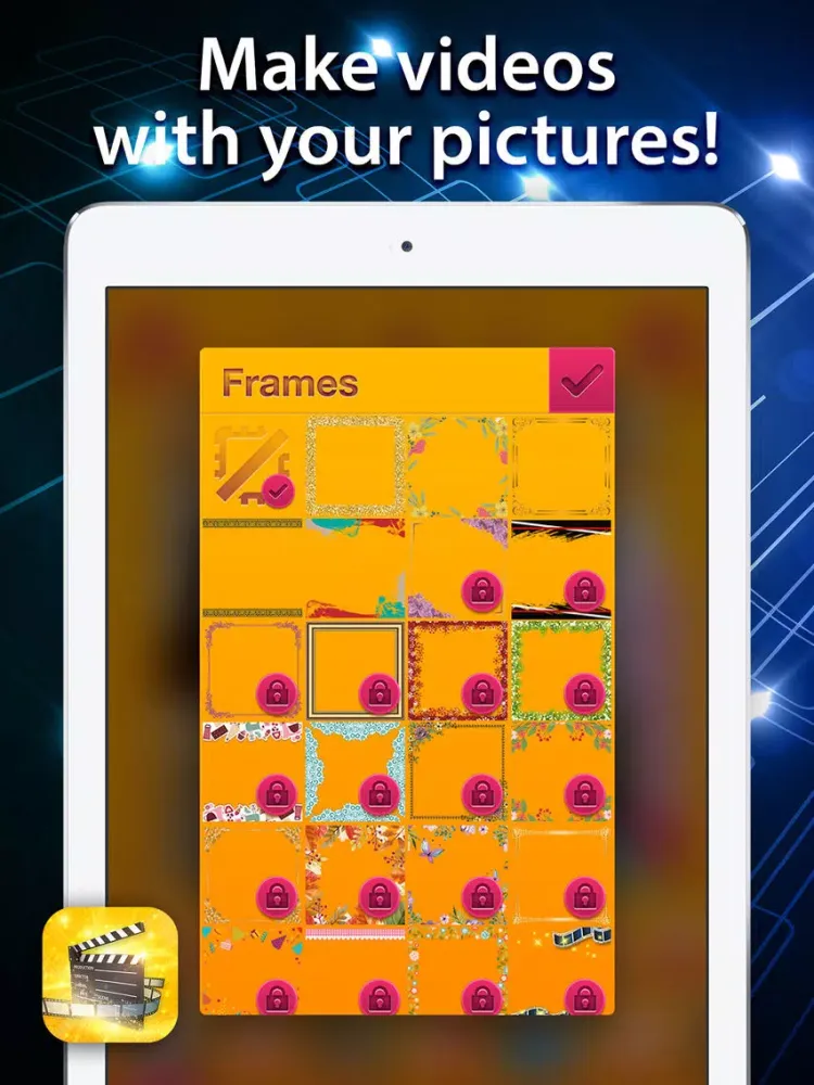 SlideShow Video Editor & Movie Maker iPad  Screenshots