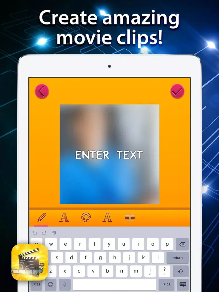 SlideShow Video Editor & Movie Maker iPad  Screenshots
