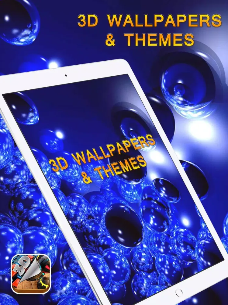 تصاویر 3D Wallpapers & Themes - Premium Collection of Retina Backgrounds and Fancy Lock Screens iPad 