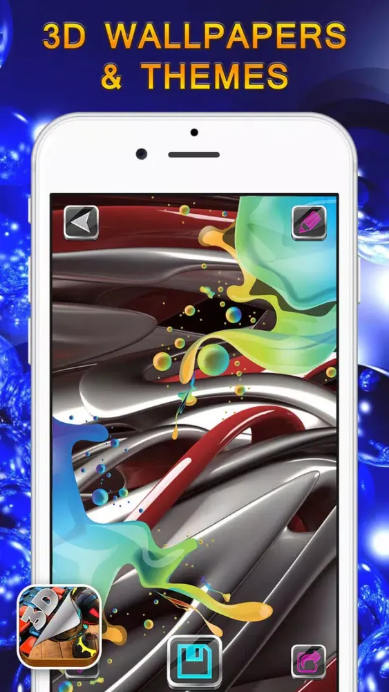 تصاویر 3D Wallpapers & Themes - Premium Collection of Retina Backgrounds and Fancy Lock Screens