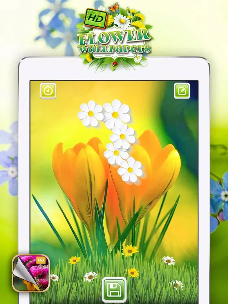 Скриншоты HD Flower Wallpaper.s – Beautiful Floral Themes and Custom Lock Sreen Background.s iPad 