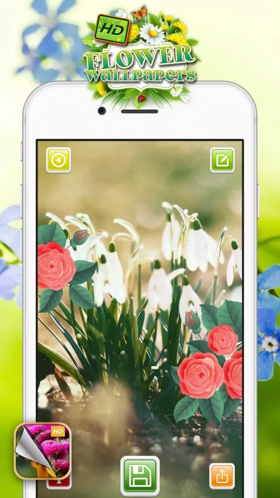 Скриншоты HD Flower Wallpaper.s – Beautiful Floral Themes and Custom Lock Sreen Background.s
