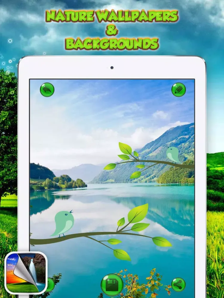 Nature Wallpapers & Backgrounds – Beautiful Landscape Photo.s and Scenery Themes iPad Screenshots