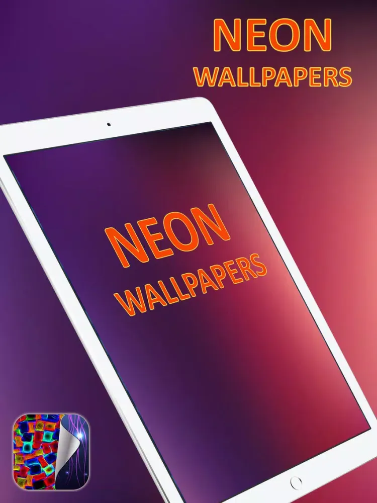 Neon Wallpapers Free – Glowing HD Backgrounds with Fluorescent Light Themes iPad  Screenshots