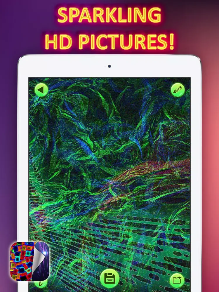 Neon Wallpapers Free – Glowing HD Backgrounds with Fluorescent Light Themes iPad  Screenshots