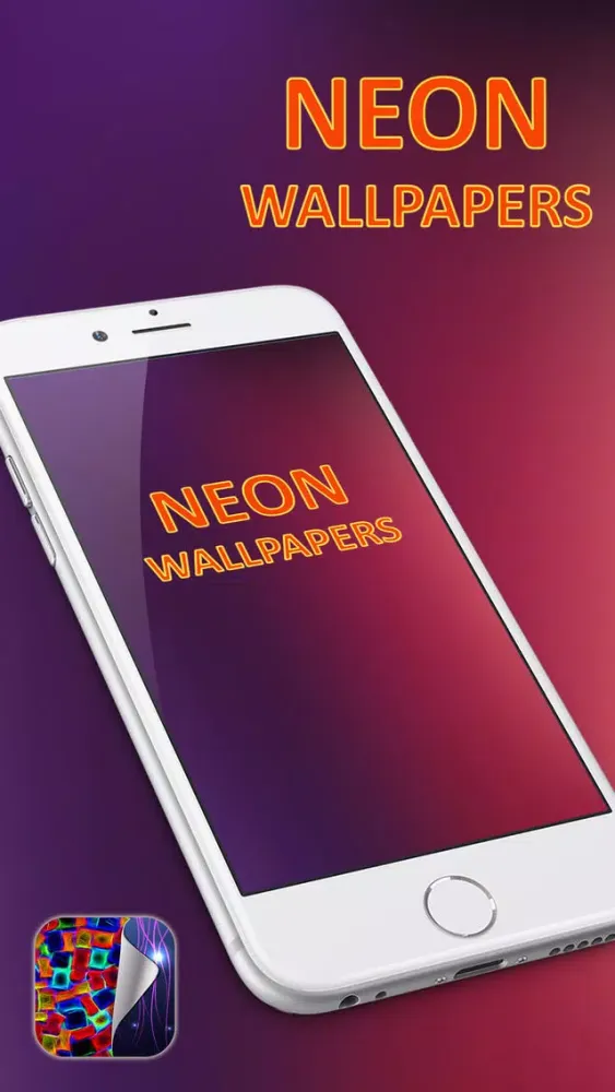 Neon Wallpapers Free – Glowing HD Backgrounds with Fluorescent Light Themes Screenshots