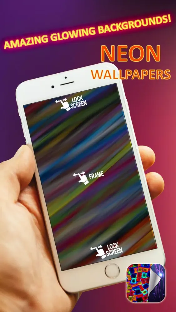 Neon Wallpapers Free – Glowing HD Backgrounds with Fluorescent Light Themes Screenshots