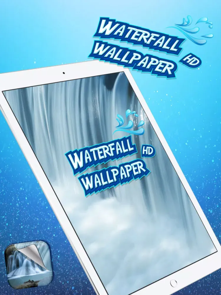 Waterfall Wallpaper HD – Beautiful Nature Photos of Amazing Landscape Background.s Free iPad  Screenshots