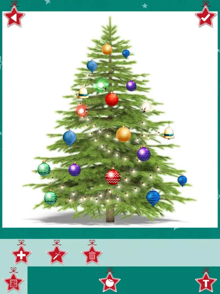 Christmas Tree Decoration & Ornaments Pic Stickers iPad  Ekran Görüntüleri