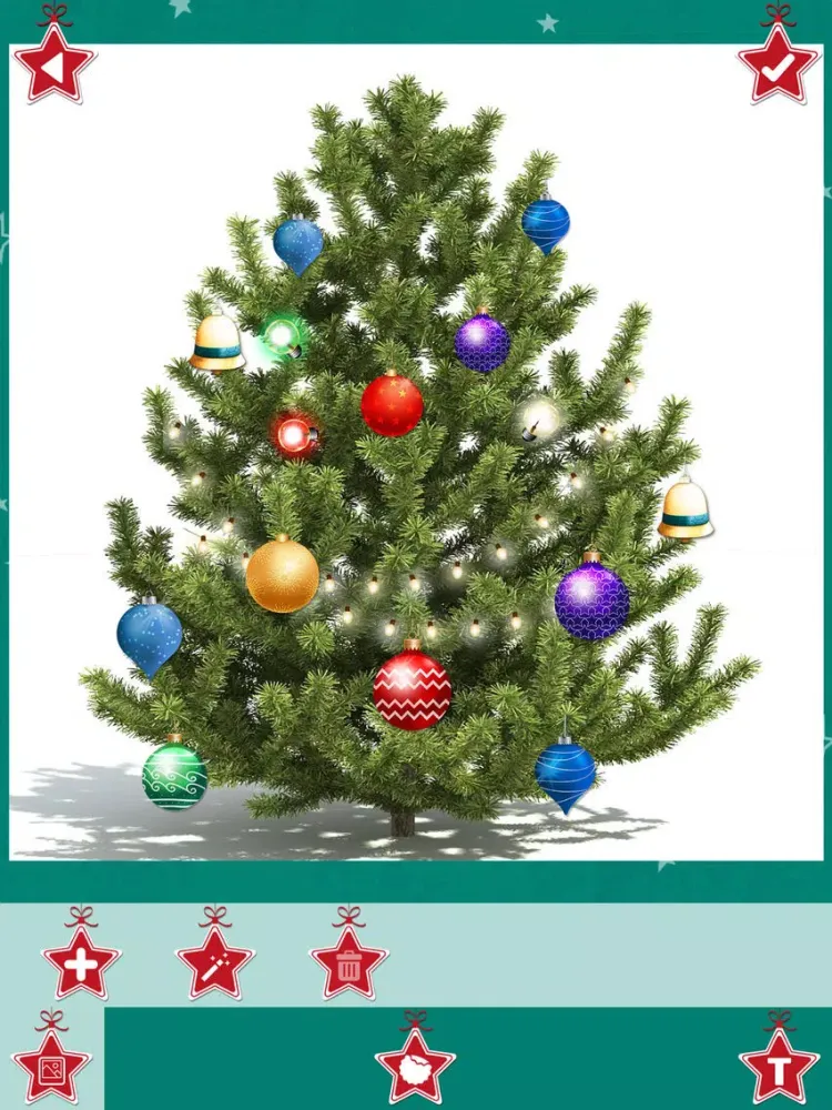 Christmas Tree Decoration & Ornaments Pic Stickers iPad  Ekran Görüntüleri