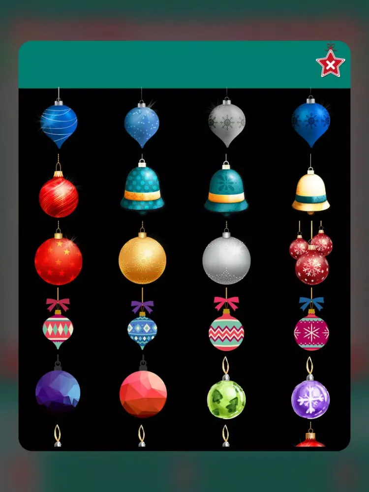 Christmas Tree Decoration & Ornaments Pic Stickers iPad  Ekran Görüntüleri