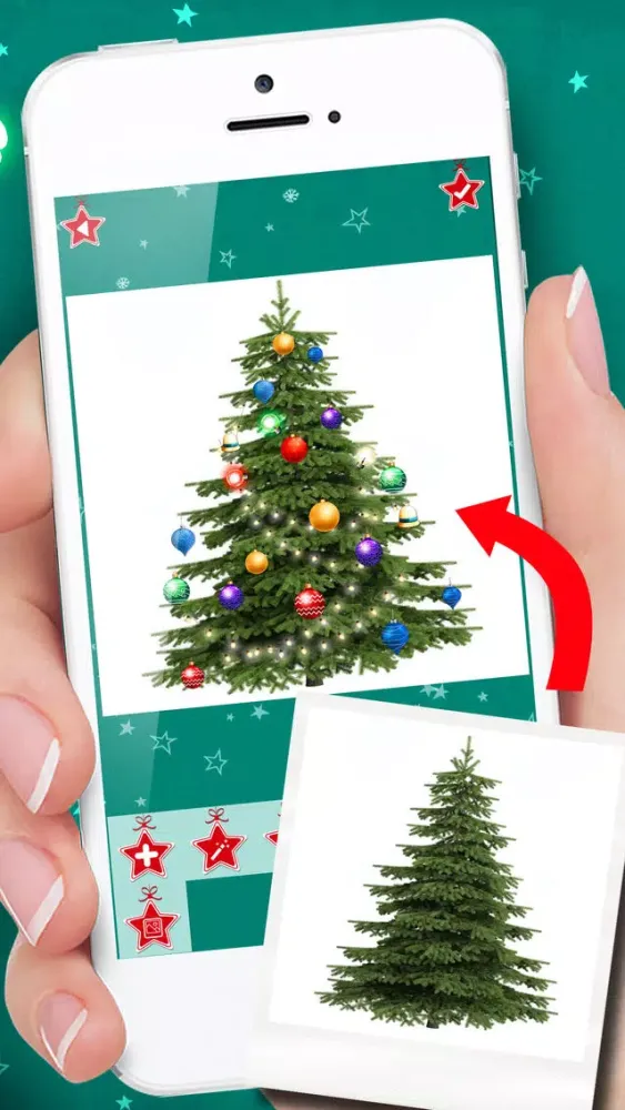 Christmas Tree Decoration & Ornaments Pic Stickers Ekran Görüntüleri