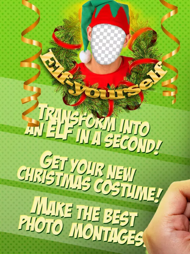 ภาพหน้าจอของ Elf Yourself - Christmas Photo Editor Cam Stickers iPad 