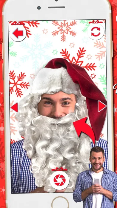 تصاویر Santa Claus Camera Stickers – Xmas Dress Up Editor