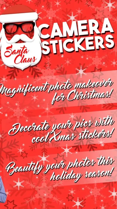 تصاویر Santa Claus Camera Stickers – Xmas Dress Up Editor