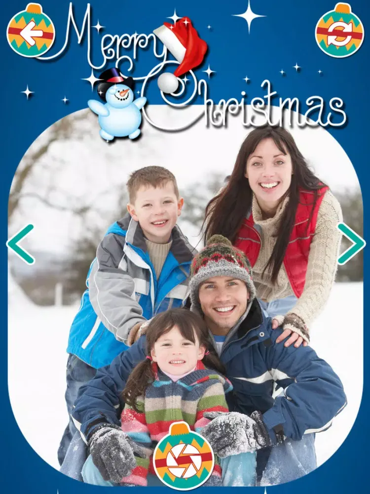Tangkapan skrin Christmas Decorations Camera Stickers Photo Editor iPad 