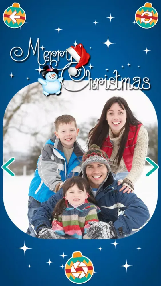Tangkapan skrin Christmas Decorations Camera Stickers Photo Editor