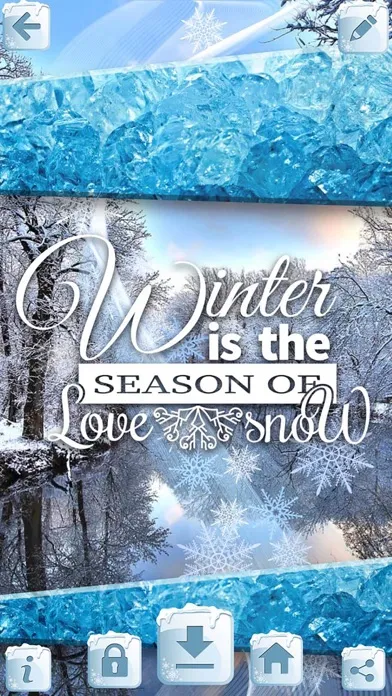 Zrzuty ekranu Frozen Wallpaper – Winter Background Themes