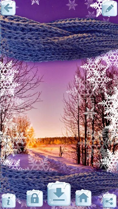 Zrzuty ekranu Frozen Wallpaper – Winter Background Themes