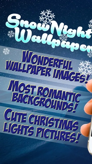 Snow Night Wallpaper HD – Winter Background Themes Screenshots