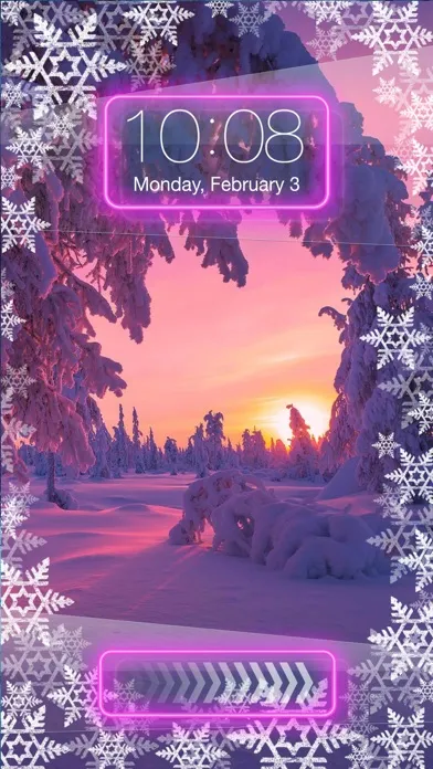 Snow Night Wallpaper HD – Winter Background Themes Screenshots