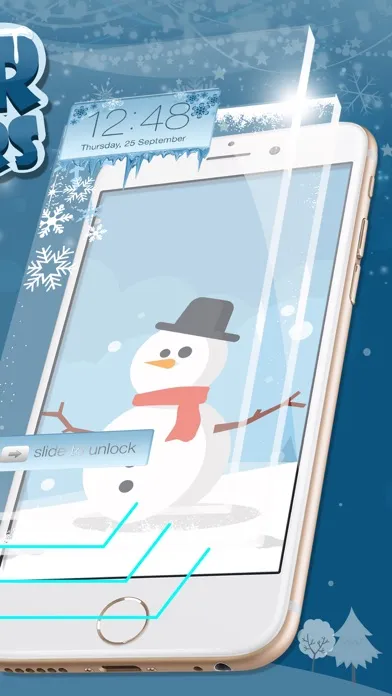 Ảnh chụp màn hình của Winter Wallpapers  - Frozen Lock Screen Background