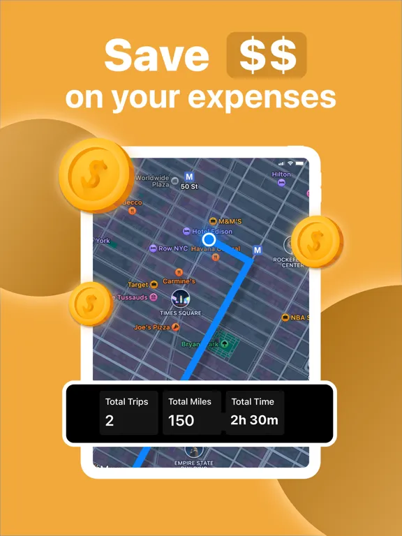 mileage tracker expense log iPad  스크린샷