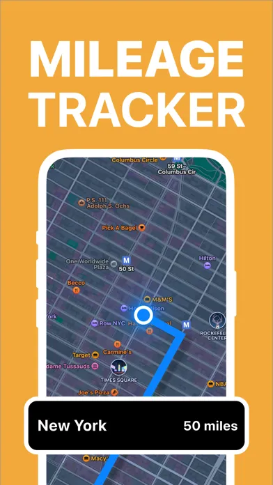 mileage tracker expense log 스크린샷