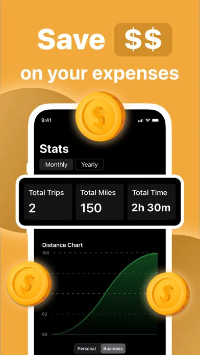 mileage tracker expense log 스크린샷