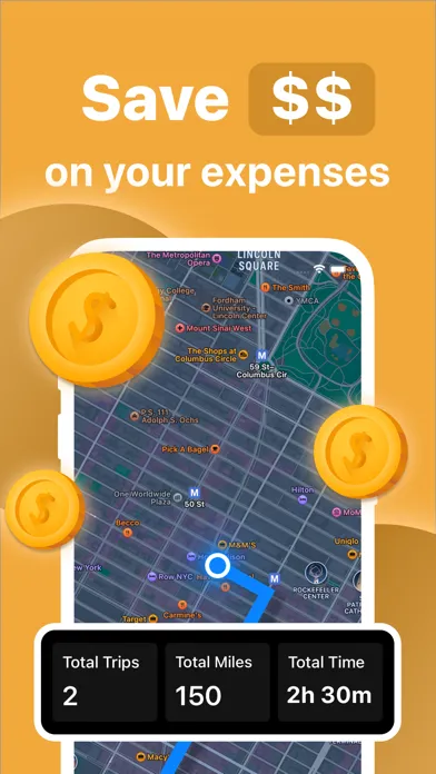 mileage tracker expense log 스크린샷