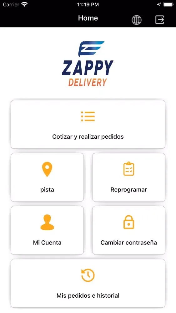 Captures d'écran de Zappy Delivery S.A.