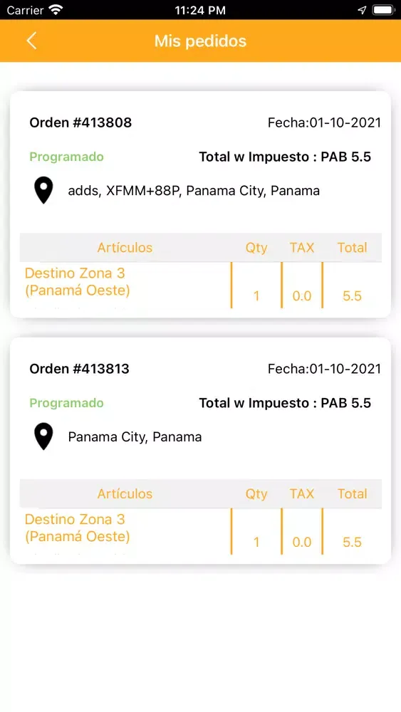 Captures d'écran de Zappy Delivery S.A.