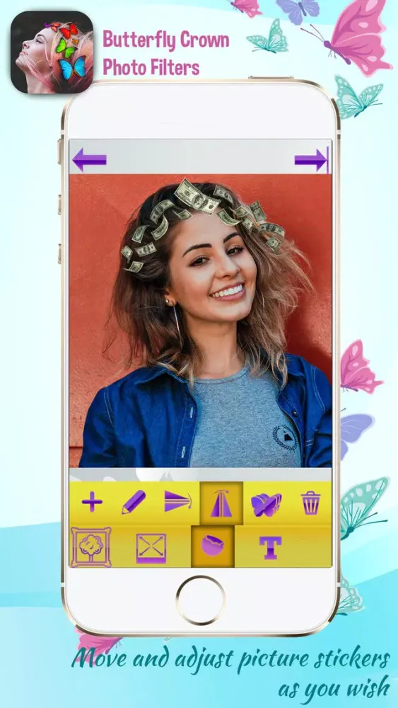 Butterfly Crown Photo Filters Screenshots